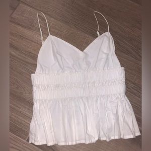 White Express peplum top size xsmall